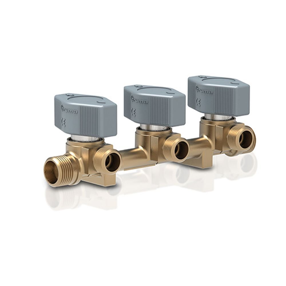 Truma VK3 8mm 3 Way Gas Manifold Valve with Brass Olives & Nuts - TCS ...