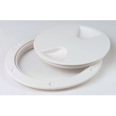Plastic Inspection Hatch White 127mm Int 170mm O