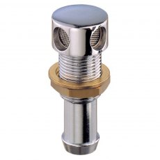 Guidi Chrome-Plated Brass Straight Gas Tank Vent - 20 mm