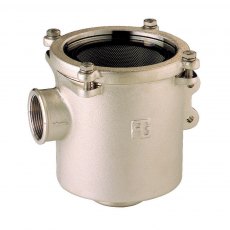 Guidi Nickel Plated Bronze Water Strainer in Ionio in 2 in