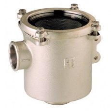 Guidi Nickel Plated Bronze Water Strainer in Ionio in 2 in