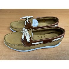 Mobydick Windward Camel/Cognac deck shoes (unisex)