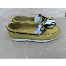 Mobydick Cannes Womans deck shoes Sunflower Yellow