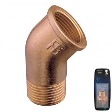 Guidi Bronze 45 deg. Elbow M-F 3 in