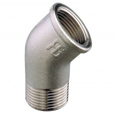 Guidi Nickel Plated 45 deg. Elbow M-F 1 in