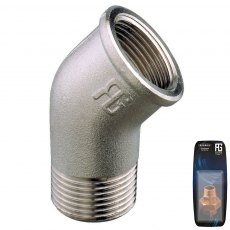 Guidi Nickel Plated 45 deg. Elbow M-F 1 in