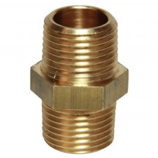 Guidi Brass Double Hose Connector 14 mm