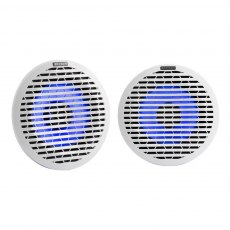 KICKER MARINE 6.5" (165MM) FLUSH MOUNT SPEAKERS WITH WHITE & SILVER GRILLS