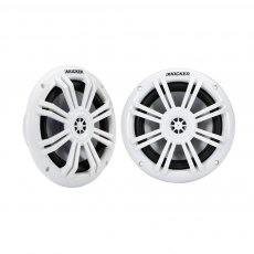 Kicker Marine 6.5" (165mm) Coaxial Speaker System | White Grills