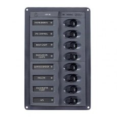 BEP 12V DC Circuit Breaker Panel 8-Way Vertical