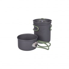 Bo-Camp Cookware Set Explorer 2 Pieces Hard Anodized Aluminium
