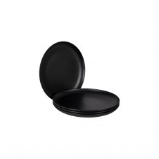 Bo-Camp Industrial Collection Dinner Plate Orville 4 Pieces Black