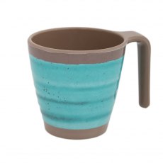 Bo-Camp Mug Halo M Melamine 4 Pieces Aqua