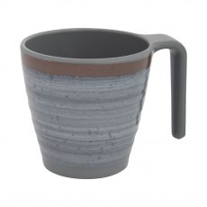 Bo-Camp Mug Halo M Melamine 4 Pieces Grey
