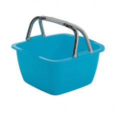 Bo-Camp Washing Bowl Square Abs 18.5L Blue
