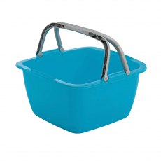 Bo-Camp Washing Bowl Square Abs 18.5L Blue