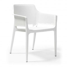 Boom Polypropylene Chair for Indoor and Outdoor Use - White