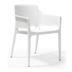 Boom Polypropylene Chair for Indoor and Outdoor Use - White