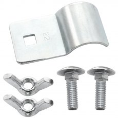 Butterfly Pole End Clamp 25-28mm