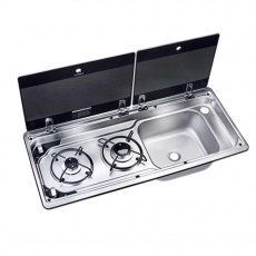Dometic MO 9722R Burner Hob & RH Sink Unit (2 Burners / No Ignition)
