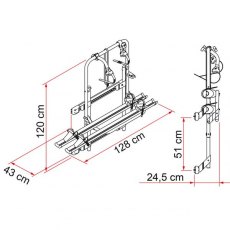 Fiamma Carry-Bike 200DJ Ducato 2001-2006 (02093A65A)