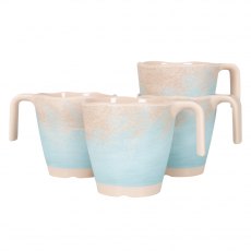 Gimex Stone Line Mug Beige 300ml 4 Pieces