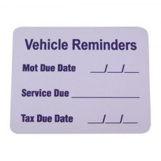 Vehicle Reminder Sticker