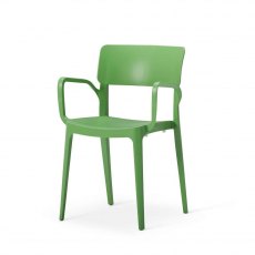 Vivo Polypropylene Armchair for Contract Use - Avocado