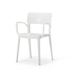 Vivo Polypropylene Armchair for Contract Use - White