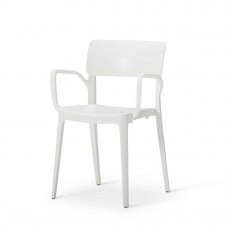 Vivo Polypropylene Armchair for Contract Use - White