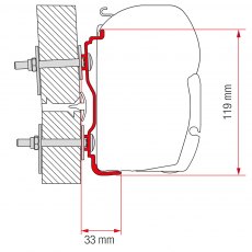 Fiamma Adapter Hymer 2016 400 (98655Z062)