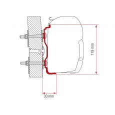 Fiamma Adapter Hymer 2016 450 (98655Z063)