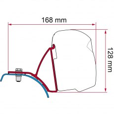 Fiamma Fiamma Fiamma F43 Bracket Kit for Trafic, Vivaro & Primastar - Deep Black