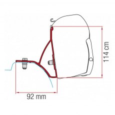 Fiamma Kit for Renault Trafic 2015 (2x 16cm Brackets)