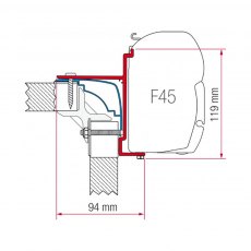 Fiamma Kit for Laika Ecovip Burstr Hobby (98655-357)