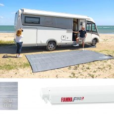 Fiamma F80L 500 Awning Polar White - Royal Blue (07840H03Q)