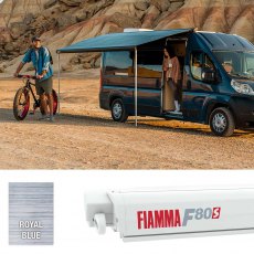 Fiamma F80S 320 Awning Polar White - Royal Blue (07830B03Q)
