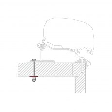 Fiamma F80 Adapter Kit for LMC Caravan Roof (98655Z100)