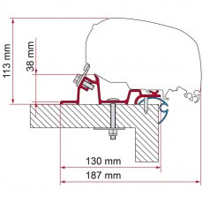 Fiamma Adapter Caravan Standard 340 (98655Z179)