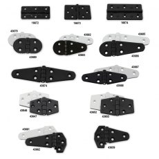 Hinges - Polyamide (Various, Black/White)