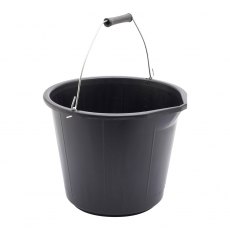 3 Gallon Black Plastic Bucket With Pourer