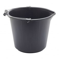 3 Gallon Black Plastic Bucket With Pourer
