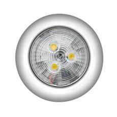 AAA 12v LED Cabin Dome Light 30mm Stainless Steel 3X0.5W LED Dome Light