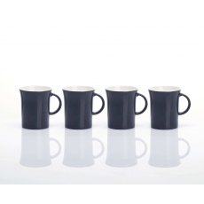 Flamefield 4Pk Grey Fluted Mug
