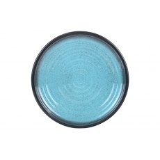Flamefield Dinner Plate Granite Aqua