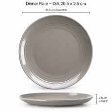 Flamefield Dinner Plate Seramika Latte