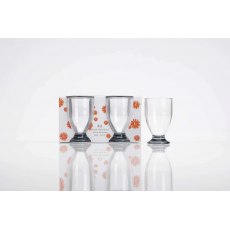 Flamefield 4Pk Juice Glass Smoke Grey