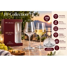 Flamefield 2Pk Tritan Non-Slip Riviera Standard Wine Glass