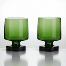 Flamefield 2Pk Tritan Aegean Heavy Base Glass Green