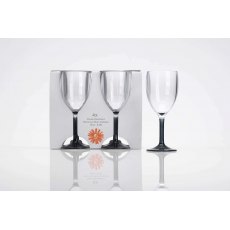 Flamefield 4Pk Wine Goblet Smoke Grey